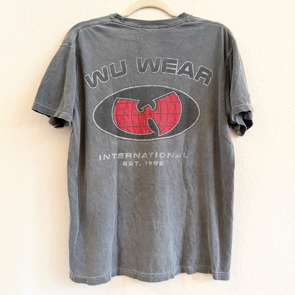 Vintage Wu Wear International Est 1995 Graphic T-Shirt Sz M Wu-Tang Clan Hip Hop